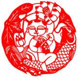 年年有余剪纸